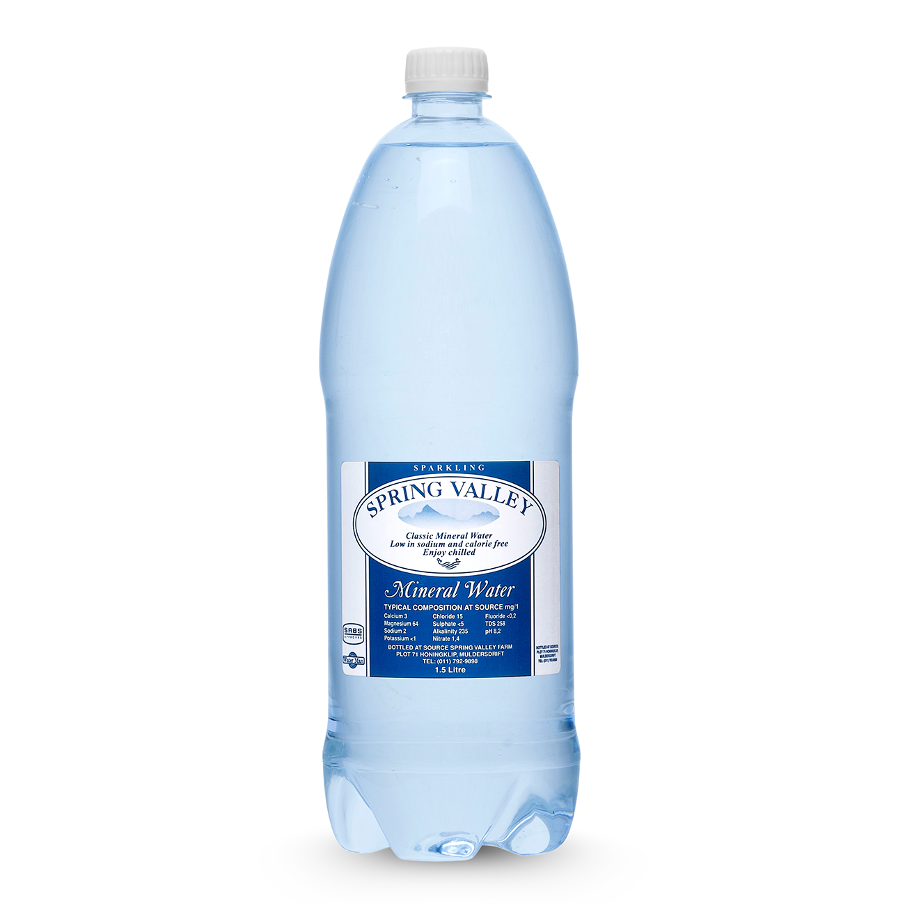 1.5L Sparkling Water Bottles x 12 bottles (per case)